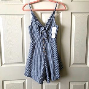 NWT Bishop + Young Gabrielle button front romper small